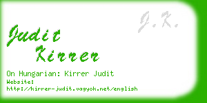 judit kirrer business card
